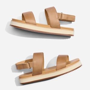 Nisolo Go-To Flatform Sandal - Size 8.5 - Almond - New in Box